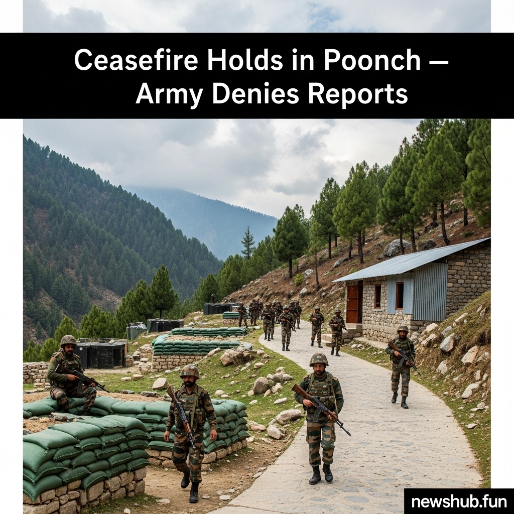 No Ceasefire Violation in Poonch, Says Indian Army Amid Rumors